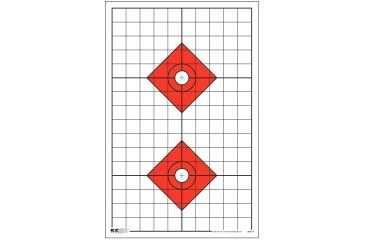 Image of EZ2C Targets Style 13 Targets,11x17in,Red and Black Ink,Pack of 25 EZ2C013