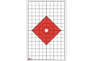 Image of EZ2C Targets Style 14 Targets,11x17in,Red and Black Ink,Pack of 25 EZ2C014