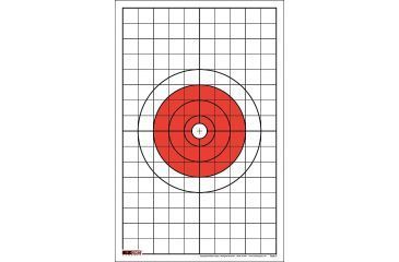 Image of EZ2C Targets Style 5 Targets,11x17in,Red and Black Ink,Pack of 25 EZ2C005
