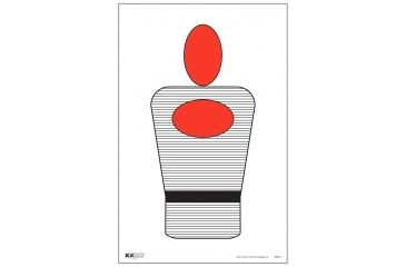 Image of EZ2C Targets Style 8 Targets,11x17in,Red and Black Ink,Pack of 25 EZ2C008