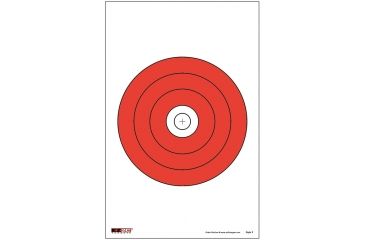 Image of EZ2C Targets Style 9 Targets,11x17in,Red and Black Ink,Pack of 25 EZ2C009