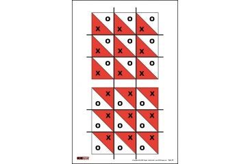 Image of EZ2C Targets Style 23 Targets,Red and Black Ink,11x17in,Pack of 25 EZ2C023
