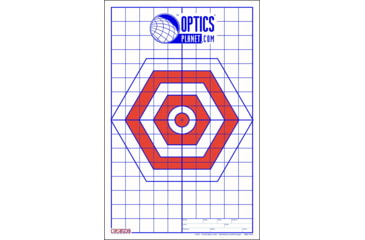 Image of EZ2C Targets OP Exclusive EZ2C Targets Style H14B, Red/Blue, 25 Pack, EZ2CH14B
