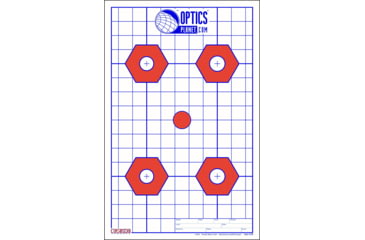 Image of EZ2C Targets OP Exclusive EZ2C Targets Style H7B, Red/Blue, 25 Pack, EZ2CH07B