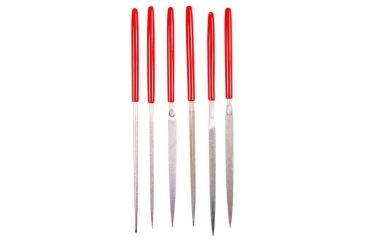 Image of EZE-LAP 6 Coarse File Set, Round, Square, Three Square, Half Round, Flat/Warding, Knife, Purple, 600C