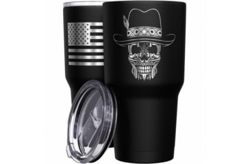 Image of Promo Cowboy Skull Stainless Steel Tumbler, cowboy-skull-stainless-steel-tumbler