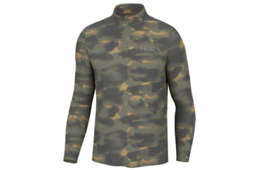 Image of HUK Performance Fishing Huk Camden Coldfront 1/4 Zip Long Sleeve Shirt Camden Moss M 41813626, ATH1200582316M