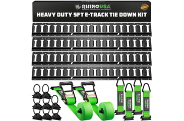 Image of Rhino USA Ultimate E-Track Tie-Down Kit 2B3F62C7, TD-ETKIT-RAIL14