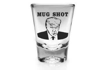 Image of Old Southern Brass Trump Mug Shot 2 Ounce Shot Glass, Clear, 2 oz, OSB-TRUMPSG