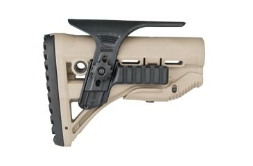Image of FAB Defense Adjustable Cheek Riser with Picatinny Rail for GL-Shock, Flat Dark Earth FX-GSPCPT