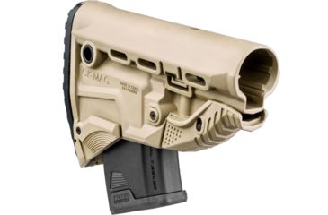 Image of FAB Defense AK-47 Survival Buttstock W/Built-in Magazine Carrier, Flat Dark Earth, FX-GKMAGT