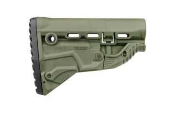 Image of FAB Defense AK-47 Survival Buttstock W/Built-in Magazine Carrier, GK-MAG, OD Green, FX-GKMAGG