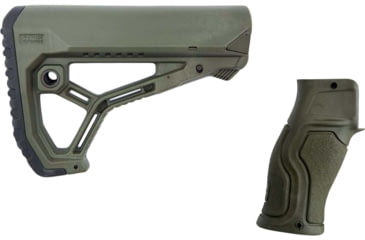 Image of FAB Defense AR-15/M4 Skeleton Style Buttstock For Mil-Spec/Commercial Tubes, OD Green, FX-GLCOREG-KIT1