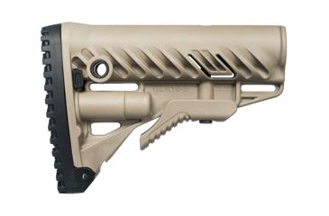 Image of FAB Defense AR-15/M4 Stock With Battery Storage And Rubber Buttpad, Flat Dark Earth, FX-GLR16T