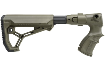 Image of FAB Defense AR15/M4 Collapsible Buttstock w/Shock Absorber for Remington 870, OD Green, fx-agrf870fksbg