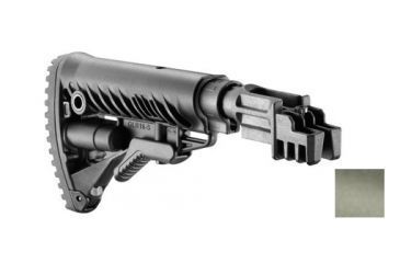 Image of FAB Defense Collapsible Buttstock Tube for AK-47, w/ Shock Absorber, Polymer, OD Green, FX-SBTK47FKG