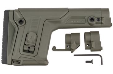 Image of FAB Defense Rapid Adjustable Precision Buttstock, RAPS, LOP, 1Latch System, OD Green, FX-RAPSG