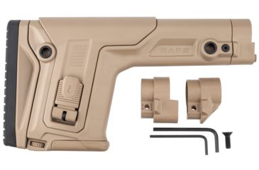 Image of FAB Defense Rapid Adjustable Precision Buttstock, RAPS, LOP, 1Latch System, Tan, FX-RAPST