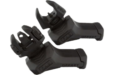 Image of FAB Defense Top Mounted Deployable Front and Rear Sight for Right Hand, Black, fx-frbsosb