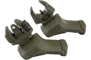 Image of FAB Defense Top Mounted Deployable Front and Rear Sight for Right Hand, OD Green, fx-frbsosg