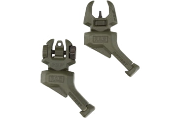 Image of FAB Defense Top Mounted Deployable Front and Rear Sight for Right Hand, OD Green, fx-frbsosg