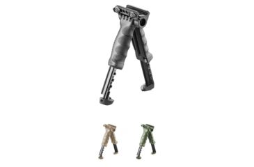 Image of FAB Defense Gen-II Vertical Foregrip w/ Integrated Adjustable QR Bipod, Black, Flat Dark Earth, OD Green