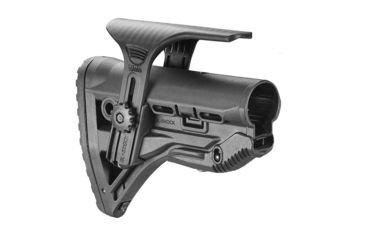 Image of FAB Defense GLSHOCKCP Recoil-Reducing M4/M16 Buttstock, w/Cheek Rest, Black, FX-GLSHOCKCP