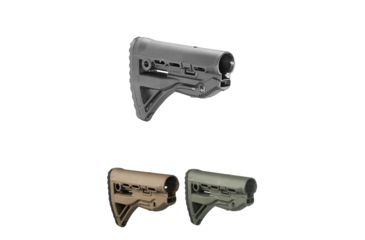 Image of FAB Defense GLSHOCK AR-15/M16/M4 Recoil Reducing Stock Polymer, Black, Flat Dark Earth, OD Green