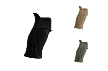 Image of FAB Defense Gradus Rubberized Ergonomic AR Pistol Grip, Black, Flat Dark Earth, OD Green