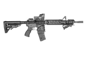 Image of FAB Defense M16 Aluminum Quad Rail Handguard, Extended, Carbine length, Black, FX-NFREX