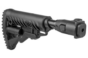 Image of FAB Defense M4 Folding Collapsible Buttstock w/ Shock Absorber for Zastava M70 B1, B3 / M77 B1, Black, FX-M4ZASSB