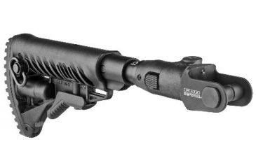 Image of FAB Defense M4 Folding, Collapsible Buttstock w/ Shock Absorber for AKMS (Polymer Joint), Black M4-AKMSP SB-B