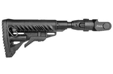 Image of FAB Defense M4 Folding, Collapsible Buttstock w/ Shock Absorber for AKMS (Polymer Joint), Black M4-AKMSP SB-B