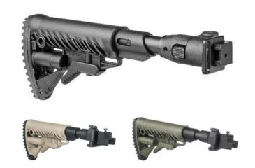 Image of FAB Defense M4 Folding, Collapsible Buttstock for AKS-7U Krinkov, Black, Flat Dark Earth, OD Green