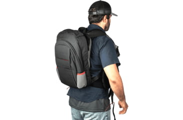 Image of FAB Defense Masada Bulletproof Backpack Full Body Armor/Bulletproof Vest, Level IIIA, Black/Grey/Red, Masada-Val