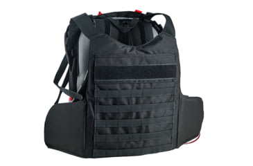 Image of FAB Defense Masada Bulletproof Backpack Full Body Armor/Bulletproof Vest, Level IIIA, Black/Grey/Red, Masada-Val