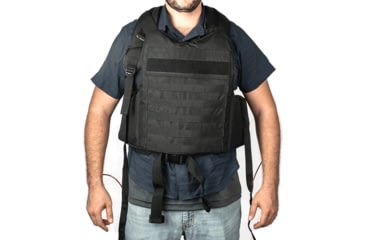 Image of FAB Defense Masada Bulletproof Backpack Full Body Armor/Bulletproof Vest, Level IIIA, Black/Grey/Red, Masada-Val