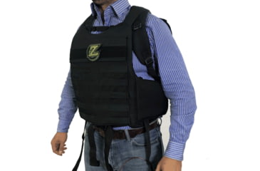 Image of FAB Defense Masada Bulletproof Backpack Full Body Armor/Bulletproof Vest, Level IIIA, Black/Grey/Red, Masada-Val