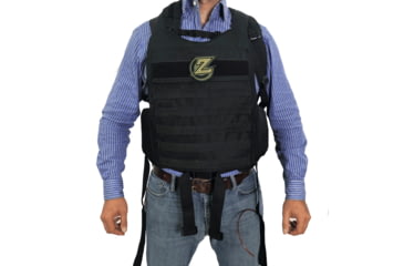 Image of FAB Defense Masada Bulletproof Backpack Full Body Armor/Bulletproof Vest, Level IIIA, Black/Grey/Red, Masada-Val