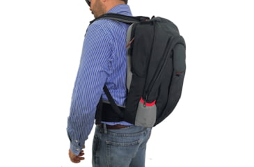 Image of FAB Defense Masada Bulletproof Backpack Full Body Armor/Bulletproof Vest, Level IIIA, Black/Grey/Red, Masada-Val