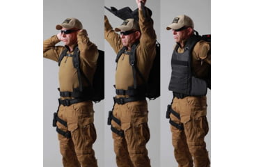 Image of FAB Defense Masada Full Body Armor/Bulletproof Backpack/Vest, IIIA, Masada Val Black/Black