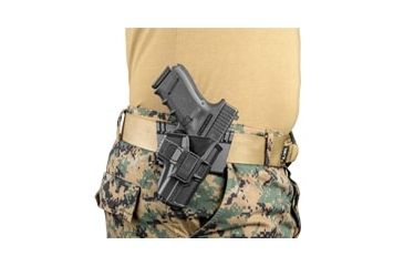 Image of Scorpus Model M24 Holster for Glock 9mm W/Level 2 Retention,Paddle, Right Hand, Black, SC-24PG9RB