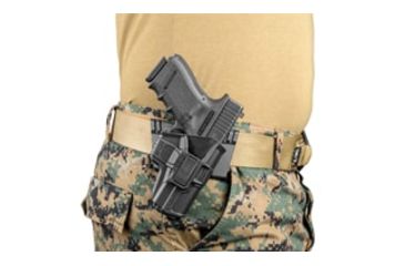 Image of Scorpus Model M24 Holster for H&amp;K USP W/Level 2 Retention, Belt, Right Hand, Black, SC-24BUSPRB