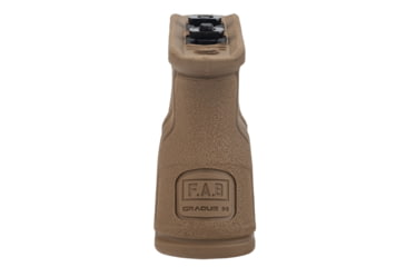 Image of FAB Defense Rubberized M-LOK Compatible Short Ergonomic Forward Grip, FDE, fx-gradmt