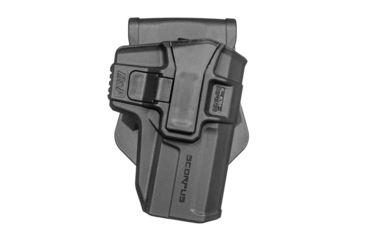 Image of Scorpus M1 Level 1 Retention OWB Belt/Paddle Holster, 1911/1911 5in/Glock 21, Left Hand, Black, SC-G21LHB