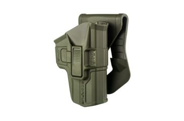 Image of Scorpus M1 Level 1 Retention OWB Belt/Paddle Holster, 1911/1911 5in/Glock 21, Right Hand, OD Green, SC-G21G