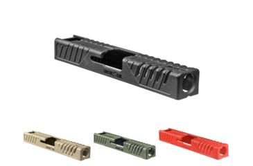 Image of FAB Defense Snap-on Skins Fits Glock 17 slides, Black, Flat Dark Earth, OD Green, Red, Yellow