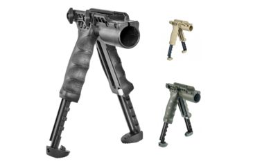 Image of FAB Defense T-POD G2 SL Bipod-Foregrip with 378 Lumen Tactical Light, Black, Flat Dark Earth, OD Green