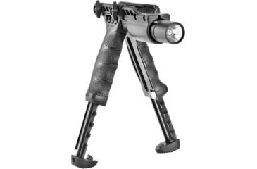 Image of FAB Defense 2nd Gen Bipod-Foregrip with Built-in Tactical Light, Black, FX-TPODG2SLB