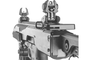 Image of FAB Defense Top Mounted Deployable Front and Rear Sight, Black, FX-FRBSKIT